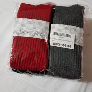 Womens size 9-11 slouch socks 6 pair NWT. Shoe size 5-10